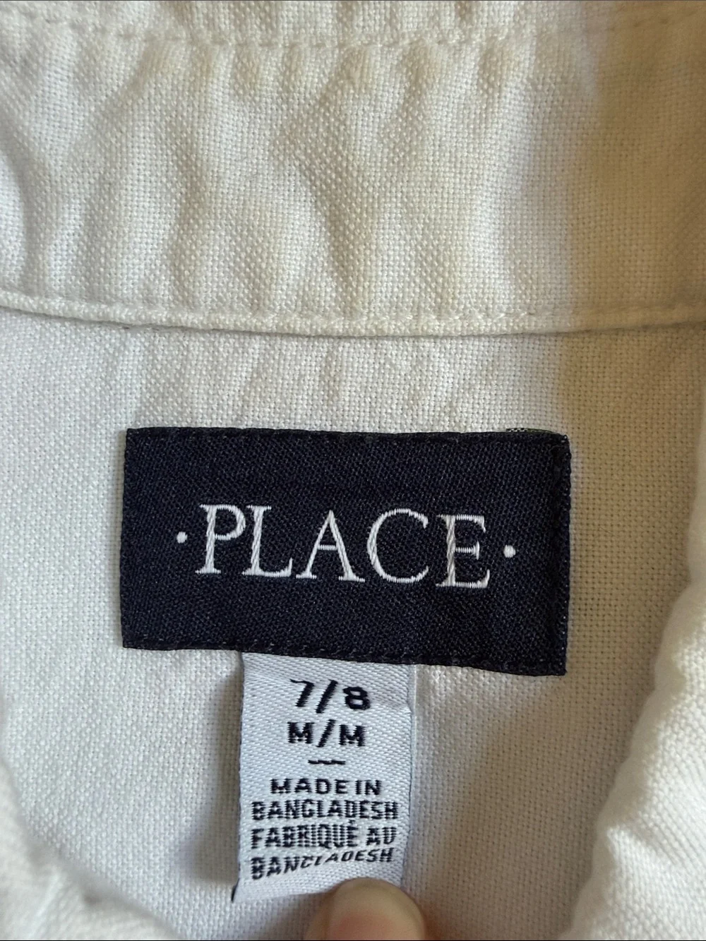 The Children's Place White Button-Up Shirt for Kids